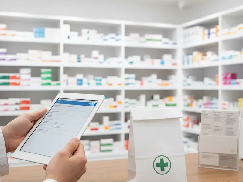 Pharmacist dispensing private prescription